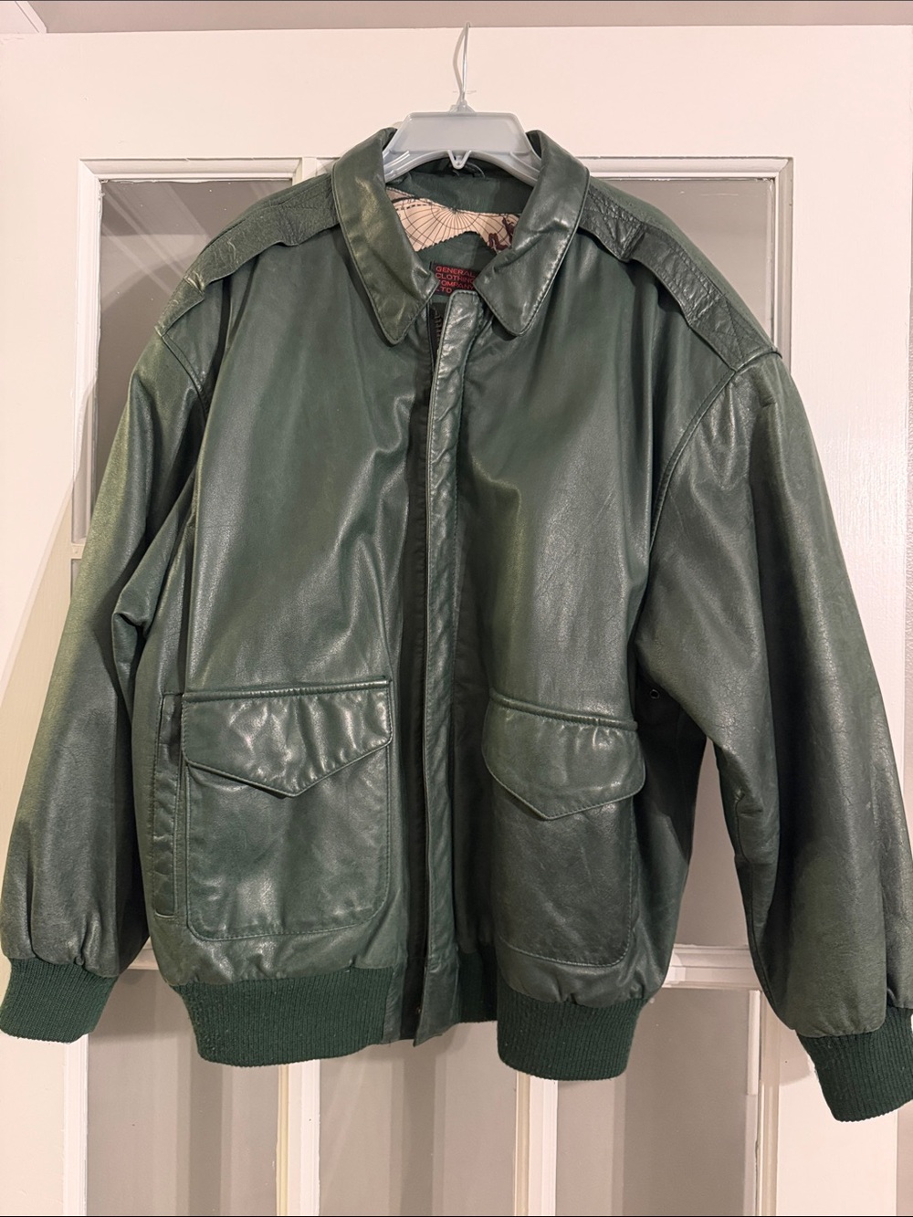 Green 100% Genuine Leather Shell- General Clothing Co LTD